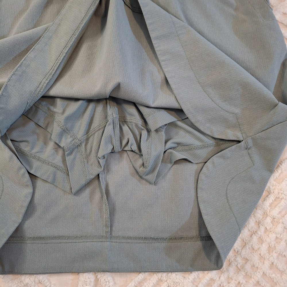 Duluth Trading Co. Skirt Skort Womens Size 14 Gray Polyester Stretch Mesh Lined - Picture 4 of 8